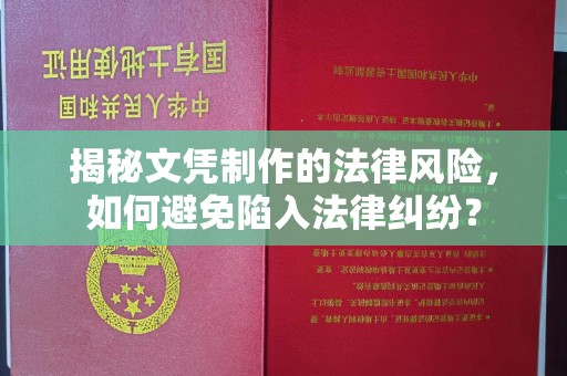 榆阳揭秘文凭制作的法律风险，如何避免陷入法律纠纷？