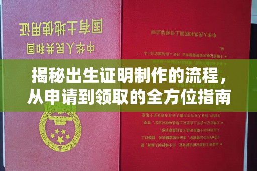 榆阳揭秘出生证明制作的流程，从申请到领取的全方位指南