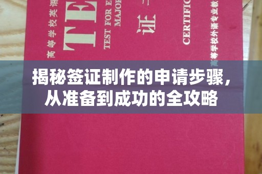 榆阳揭秘签证制作的申请步骤，从准备到成功的全攻略