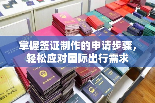 榆阳掌握签证制作的申请步骤，轻松应对国际出行需求