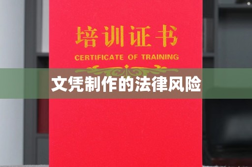 榆阳文凭制作的法律风险