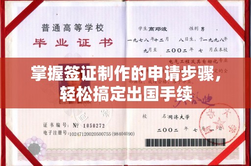榆阳掌握签证制作的申请步骤，轻松搞定出国手续