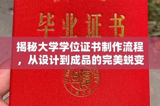 榆阳揭秘大学学位证书制作流程，从设计到成品的完美蜕变