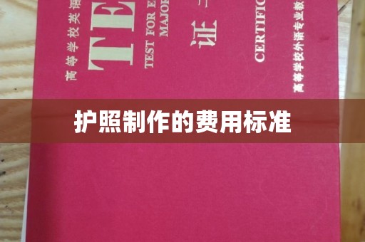 榆阳护照制作的费用标准